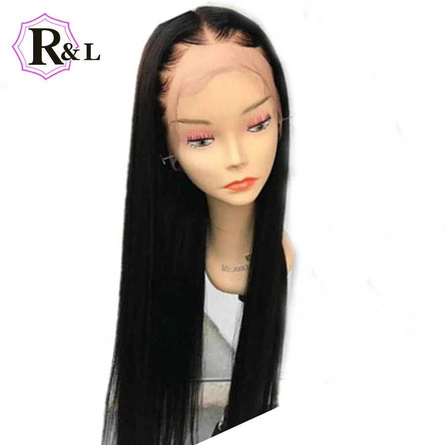

RULINDA Free Part Lace Front Human Hair Wigs With Baby Hair 13*4 Brazilian Straight Remy Hair Lace Wigs Bleached Knots