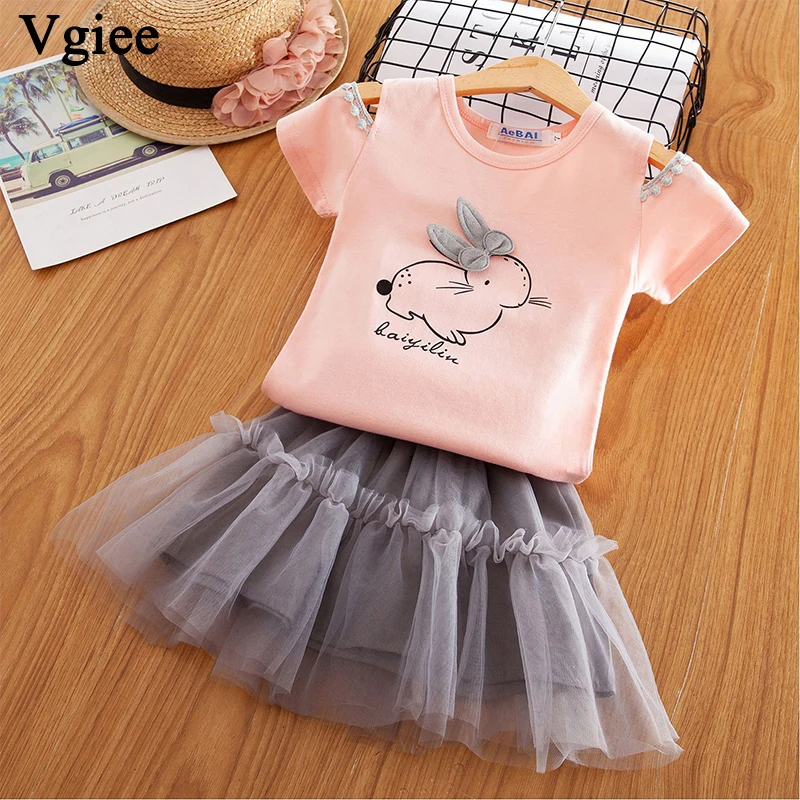 

Vgiee Little Girls Clothing Party Holiday Belle Dress 2019 Newest Summer Rabbit Kids Christmas Children Dresses CC132