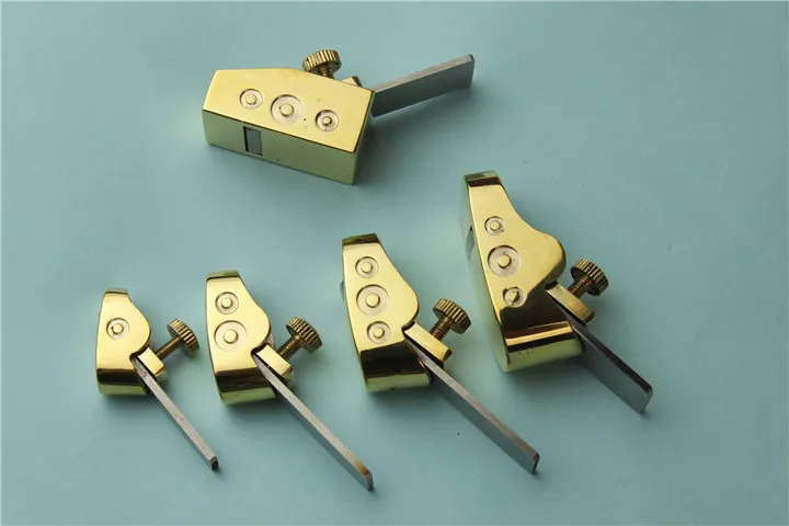 

5 pcs new style various convex bottom brass planes, Violin making tools