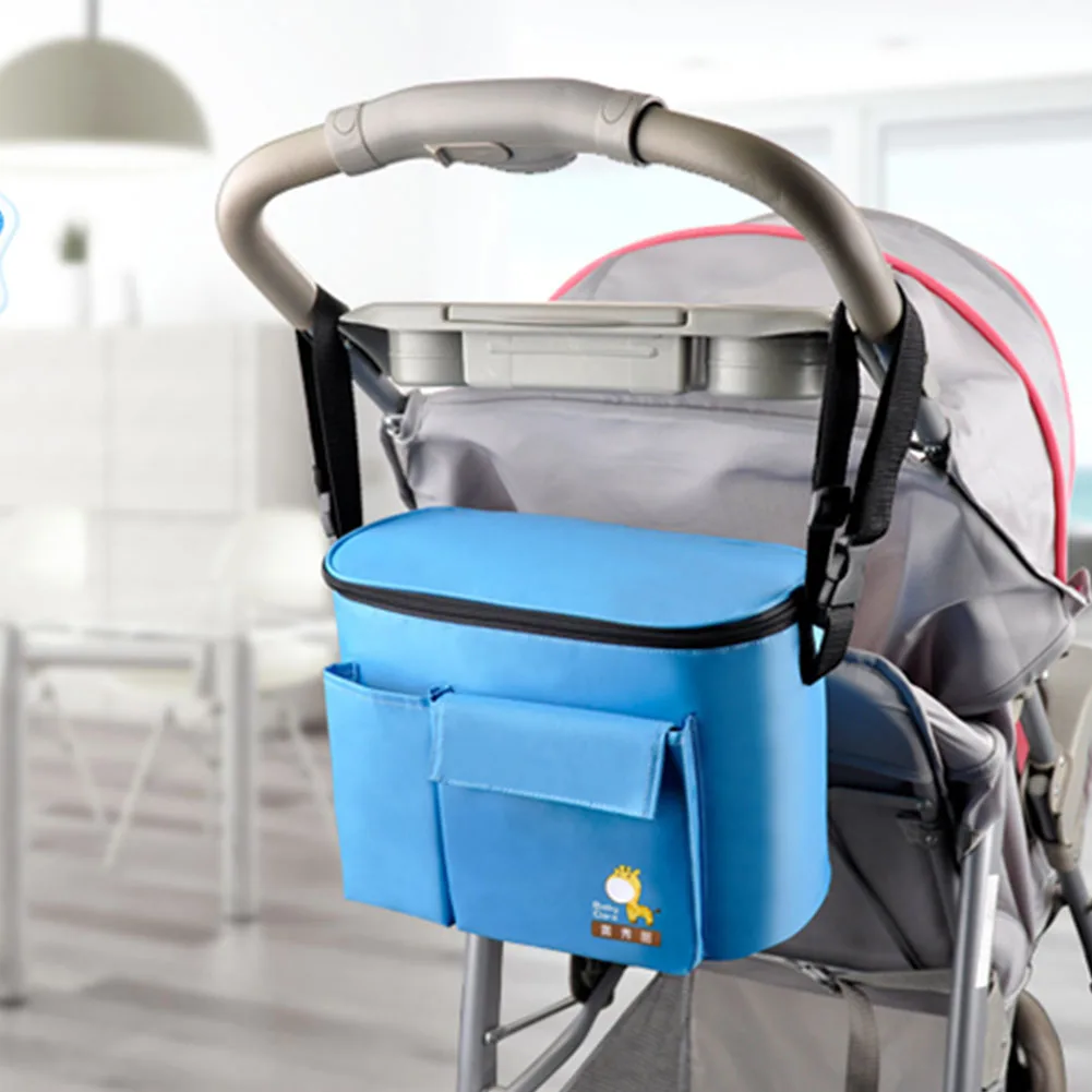 Stroller Pram Bag Baby Nappy Changing Set Multifunction Package Mummy Pushchair Insulation