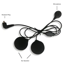 Soft Earpiece Microphone Mic For T-MAX Motorcycle Helmet Bluetooth Intercom BT Interphone for Full face and Intergral Helmets