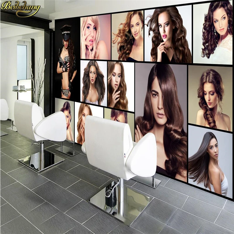 3D обои beibehang украшение парикмахерской европейские фотообои на заказ фон для