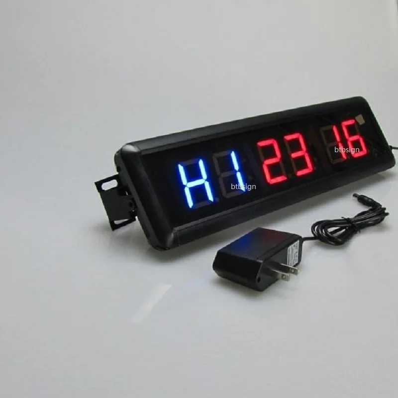 BTBSIGN Compte /à rebours et chronom/ètre Minuteur d/’Entrainement /à LED 4,6 cm