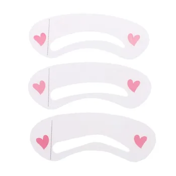 

3Pcs/Set Makeup Plastic Eyebrow Drawing Guide Cards Reusable Automatic Brow Stencils Template Grooming Shaping DIY Cosmetic Tool