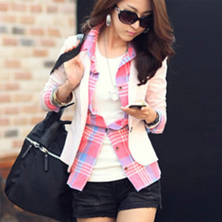 Women Blazers Autumn Winter Office Lady Solid Slim Business Blazers Fashion Notched Collar Full Sleeves No Pocket Jackets Noble