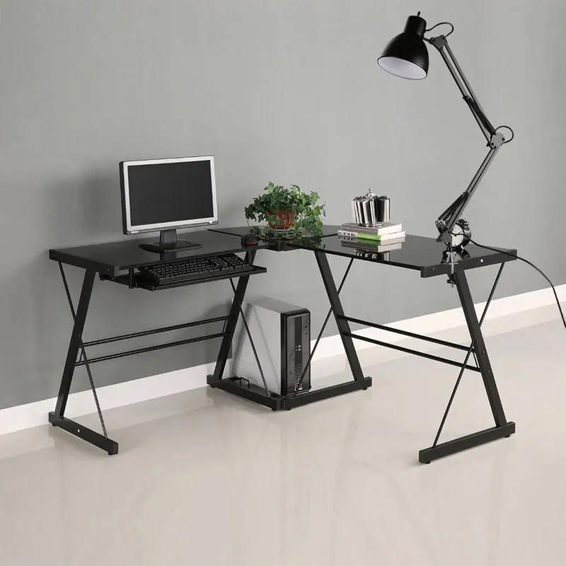  Flexible Swing Arm Clamp Mount Desk Lamp Black Table Light Reading Lamp for Home Office Studio Stud - 32832359591