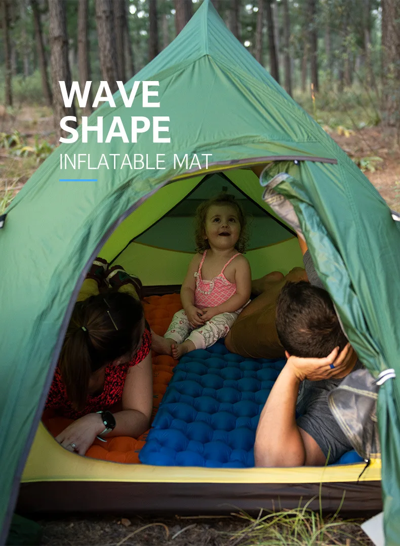 Naturehike dobrável portátil ultra-leve colchão inflável acampamento