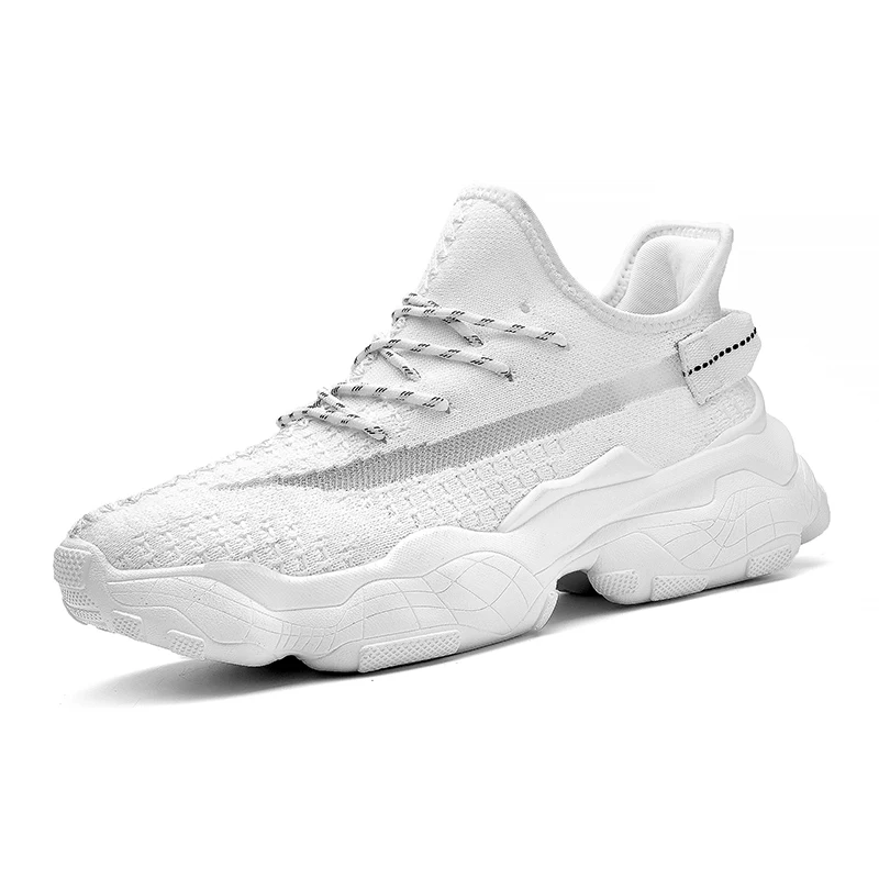 

Fashion New Men Sports Running Shoes Lightweight Outdoor Lace Solid Color Summer Spring And Autumn Mesh