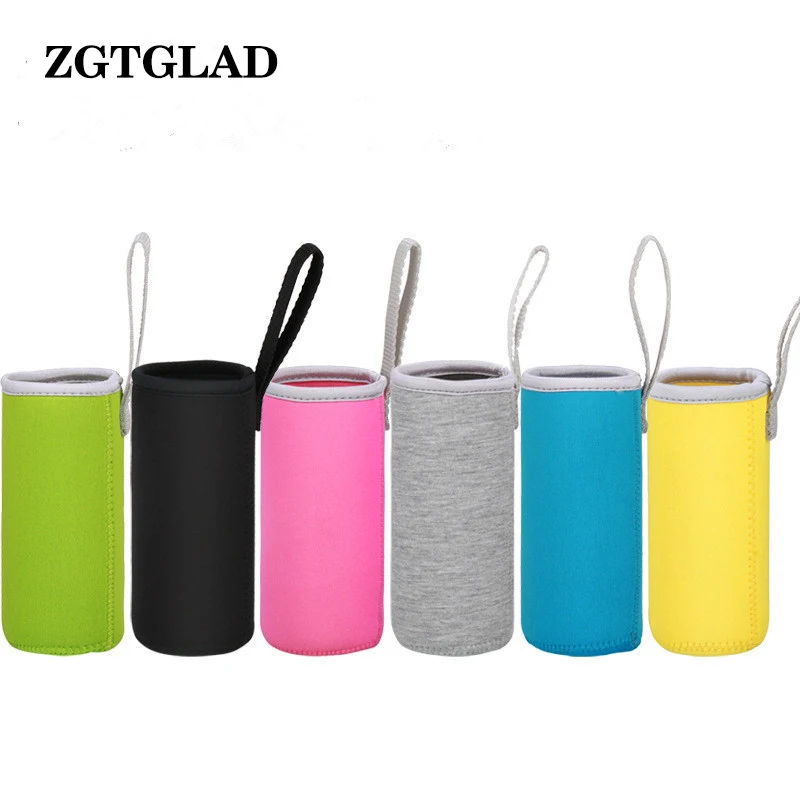 

1pcs 550ml Top Quality Sport Water Bottle Cover Elastic Fiber Insulated Sleeve Bag Case Pouch Water Bottle Accesory