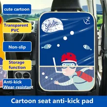 

Toddler Anti Kick Mat New Cartoon Car Seat Back Protector Cover Children Car Graffti Rug Backseat Organize Bag Mutifi