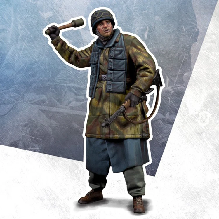 

1/35 PARATROOPER DIVISION, Resin Model Soldier GK, World War II, Unassembled and unpainted kit