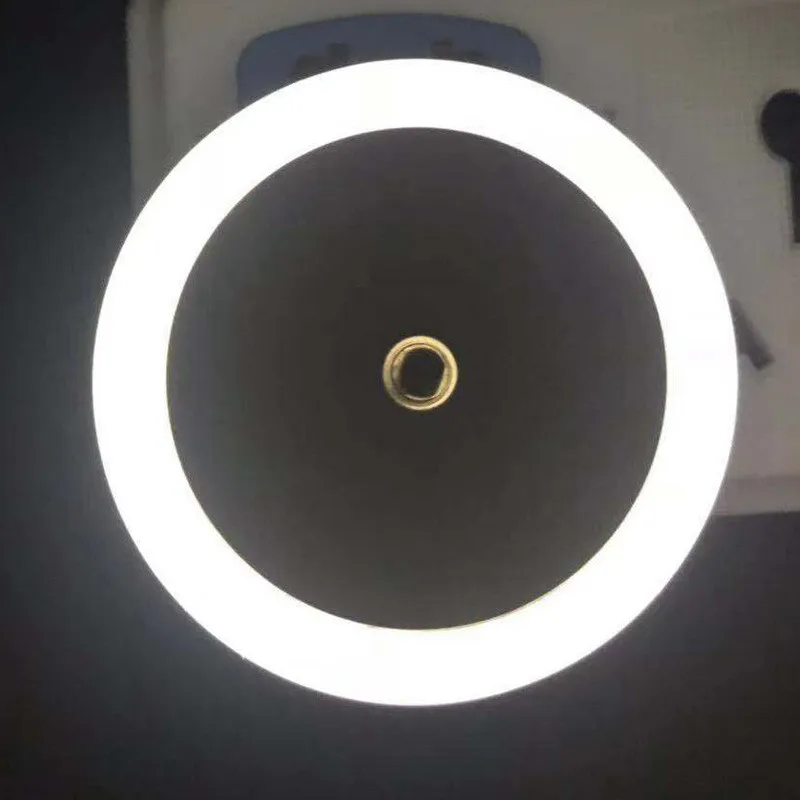 

Light sensor dazzle color round LED small night light romantic and warm home bedroom corridor LED energy-saving lamp