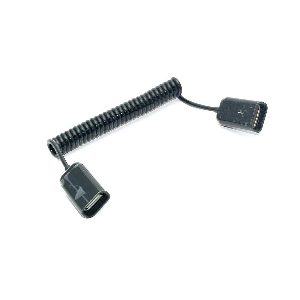 USB 2 0 Женский к женскому пружинный спиральный Удлинительный кабель переходник 1