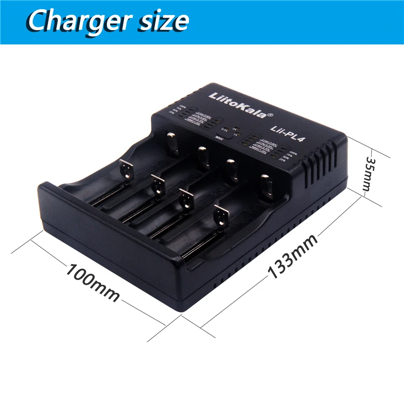 

New LiitoKala lii-PL4 1.2V 3.7V 3.2V 3.85V / AAA 18650 18350 26650 10440 14500 16340 battery NiMH smart charger