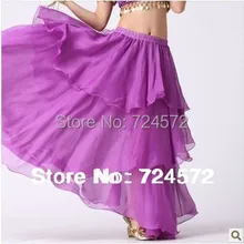 Танец живота носить одежду шифон 3-х рядов торт шифон юбка матч юбка танец живота юбка