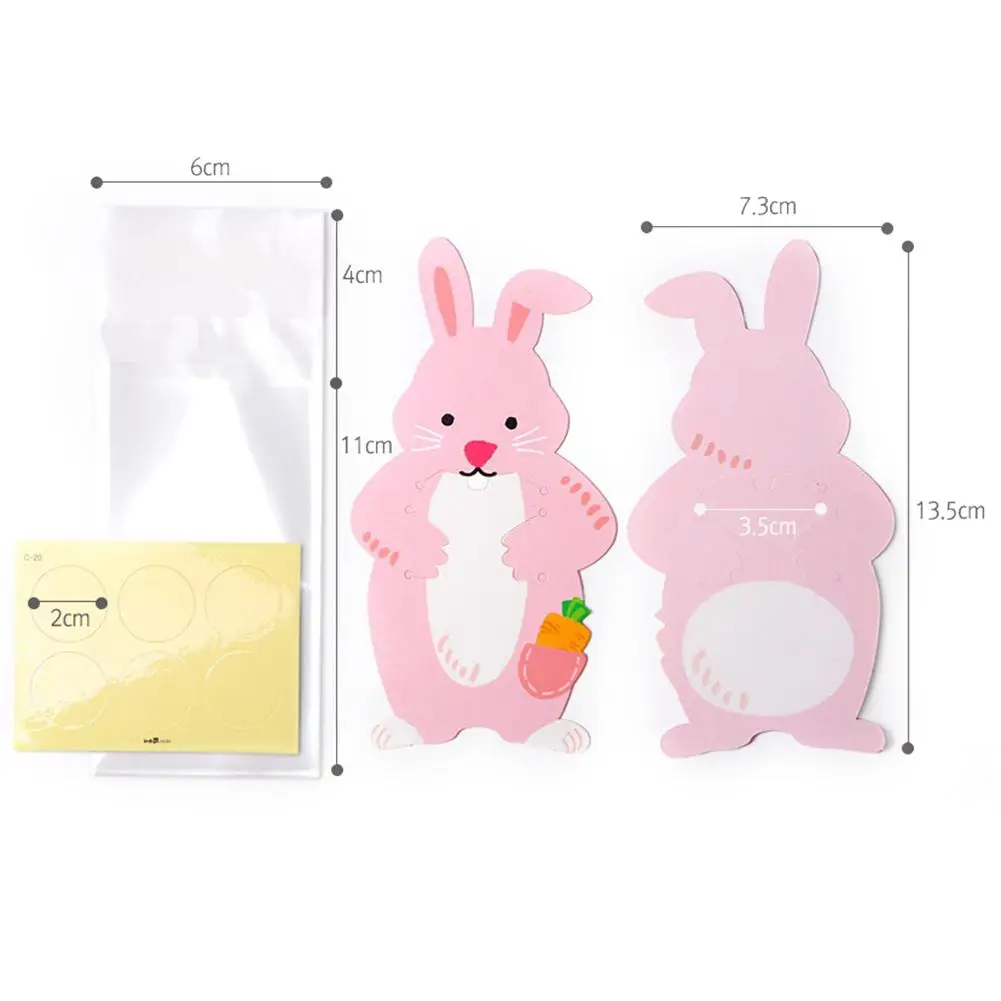 10pcs Candy Bag Holiday Card Gift Decoration Cute Animal Candy Bag Greeting Card Cookie Bag Birthday Party Decoration