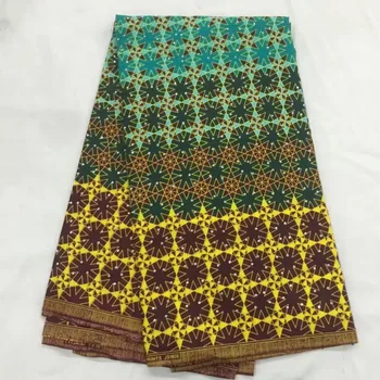 

African veritable java wax fabric with stones 100% cotton guaranteed Africa Java wax block prints for garmen!OT-2237