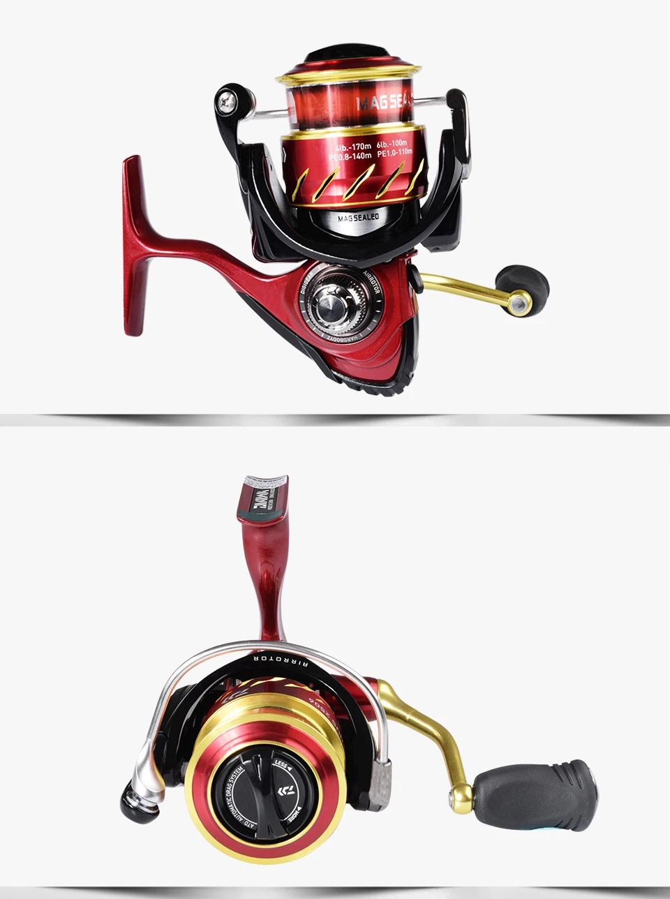 Оригинальные рыболовные катушки DAIWA CYGNUS 2506, спиннинговая катушка, Передаточное отношение 4,8: 1, Максимальное сопротивление 3 кг 4+ 1BB, металлический корпус carretilha de pesca