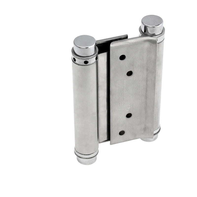 Double spring hinge Internal and external open two-way free door closer Cowboy fence gate door hinges 4pcs