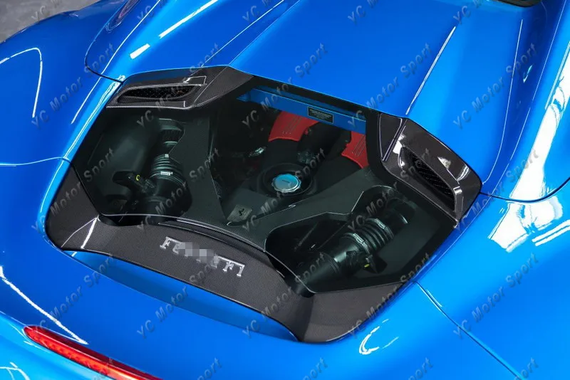 2015-2017 Ferrari F488 Spyder Capristo Style Engine Hood Bonnet CF (57)