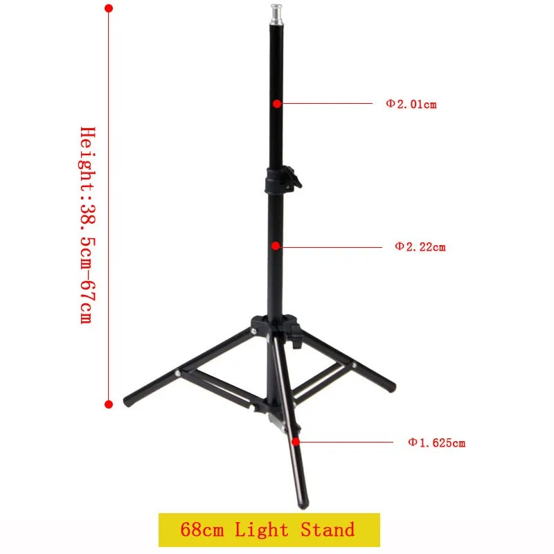 2pcs 68 см/2.2ft светильник Штатив для фотостудии видео вспышка Зонты отражатель светильник ing