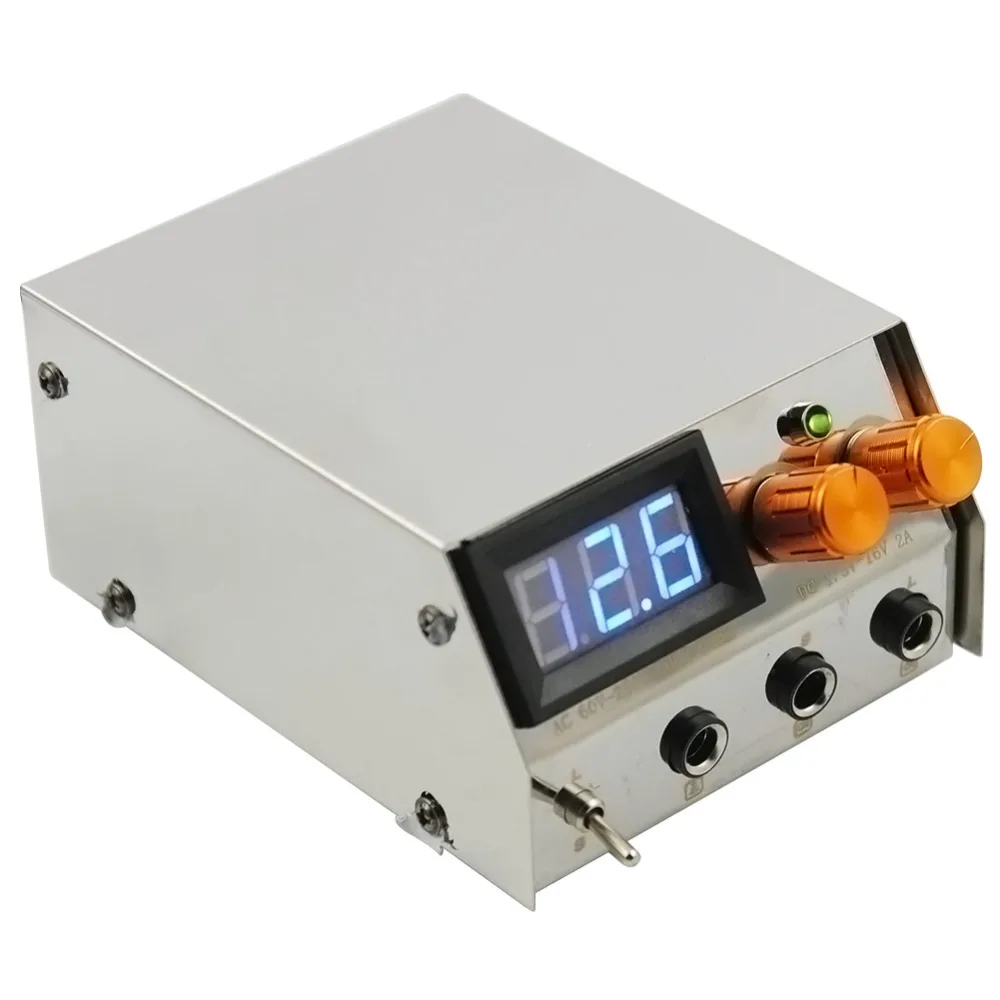 Stainless Steel Professional LCD Dual Digital Tattoo Power