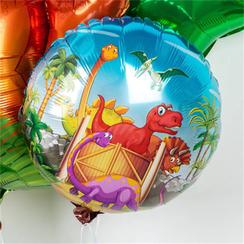 5 шт./лот гигантский динозавр Фольга набор воздушных шаров для маленьких мальчиков воздушные шарики в виде животных для детей динозавр День рождения воздушные шары для украшения