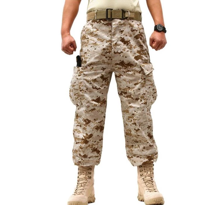 Mens Combat Tactical Cargo Forces Work Army Pants Military Camo Trousers Pants