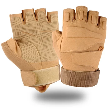 

Outdoor Hiking Cycling Military Army Combat Training Sport Tactical Gloves Men Half Finger Non-slip Protection Gloves