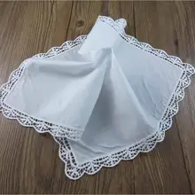 Высокое качество белый хлопок компьютер Швейцарский Тонкий кружева вышивка платок кружева цветы женский платок