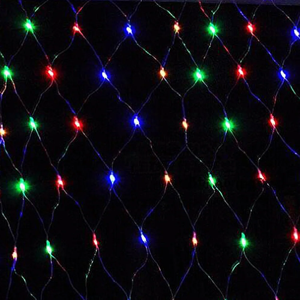 Mesh Net Waterproof LED Holiday String Light Fairy Light Garland For Outdoor Wedding Christmas Party Decoration memory function (7)