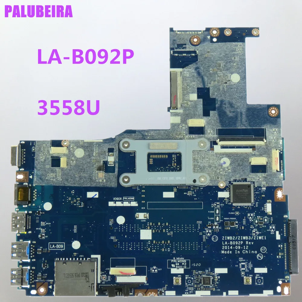 

PALUBEIRA LA-B092P ( For Pentium 3558U CPU ) For Lenovo B50-70 B50-80 305-15IBD laptop motherboard 100% tested