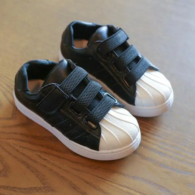 

Hot 2018 Spring Autumn Baby Boys Girls Sneaker Fashion New Children Casual Shoes Korean Conch Head Baby Kids Shoes Bj17128
