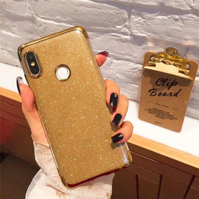 Luxury Soft TPU Plating Gradient Silicone Case for Xiaomi Redmi 5 Plus 6A 5A 6 pro For Redmi Note 4 4X Mi A1 A2 Mi8 Phone Cases