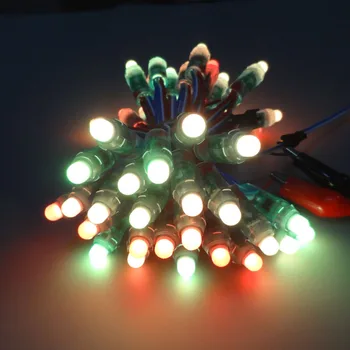 

Mokungit 1000pcs WS2811/LPD6803/WS2801IC/DMX512 led round pixel advertisingmodule String12mm Digital Full Color Waterproof IP68