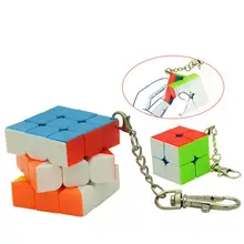 Lefang маленький кубик брелок 3*3& 2*2 цилиндрический трехгранник куб брелок игрушка