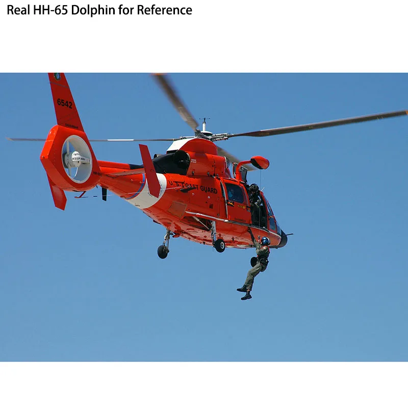 DIY 44 см 1:33 HH-65A Dolphin USCG Eurocopter Вертолет Самолет Бумажная модель Сборка ручной работы 3D игра-головоломка детская игрушка