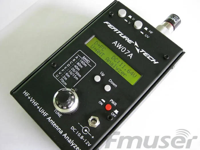 FMUSER AW07A КСВ HF/VHF/UHF антенный анализатор 1,5-490 МГц