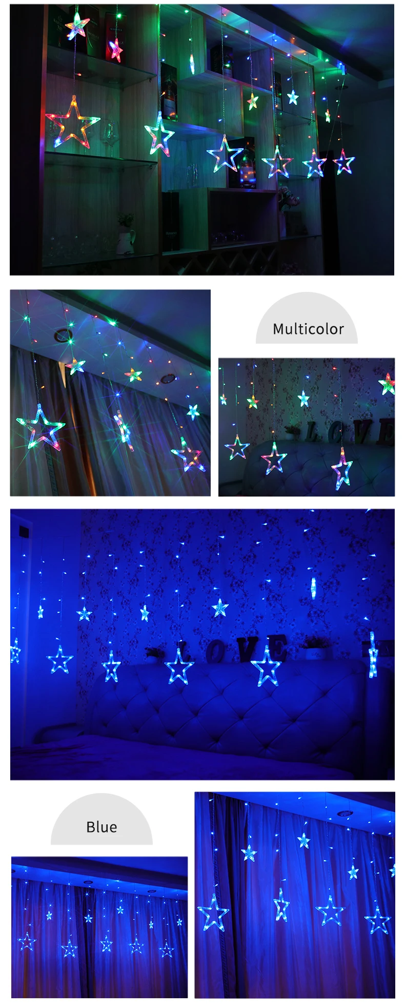 Luzes de Natal Lâmpada para Festa do Casamento Casamento do Feriado ao ar Romântico Amor Levou Luz Indoor e iluminação Decorativa Cortinas Amor do Feriado ao ar Livre 16 Cheap Fios de iluminação