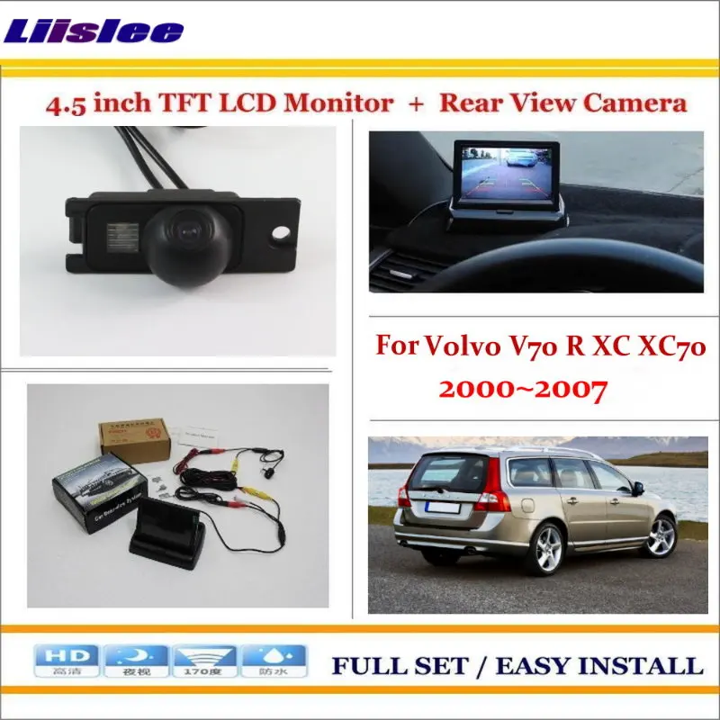 Автомобильная камера заднего вида для V70/XC70 2000-2007 4 3 дюйма цветной ЖК-монитор