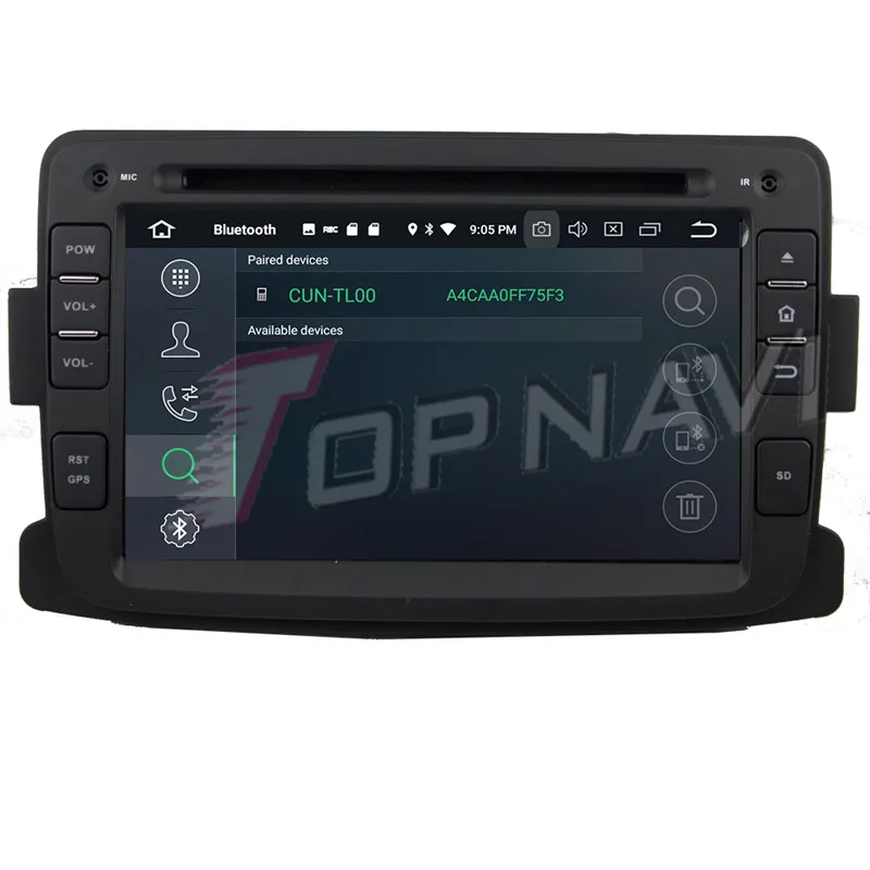 Topnavi 4 ядра Android 8,1 DVD мультимедиа плеер для Duster 2012-2013 аудио Радио стерео 2DIN gps навигации MP3