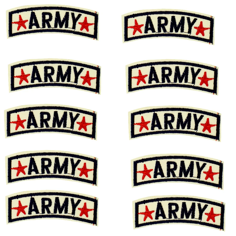 

10 pcs Army badge Military badges patches military for clothing iron embroidered patch applique iron on patch sewing for clothes