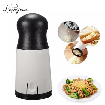 

LMETJMA Stainless Steel Cheese Grater Slicer Handheld Cheese Grinder Mill Cheese Butter Cutter Slicer Baking Tools KC0528-1