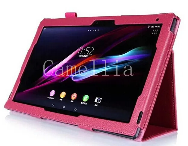 CucKooDo для sony Xperia Z2 10,1, тонкий облегающий кожаный чехол для sony Xperia Z2 Tablet, 10,1 дюймов планшет( выпуск), Автоматическое включение/выключение - Цвет: RoseRed