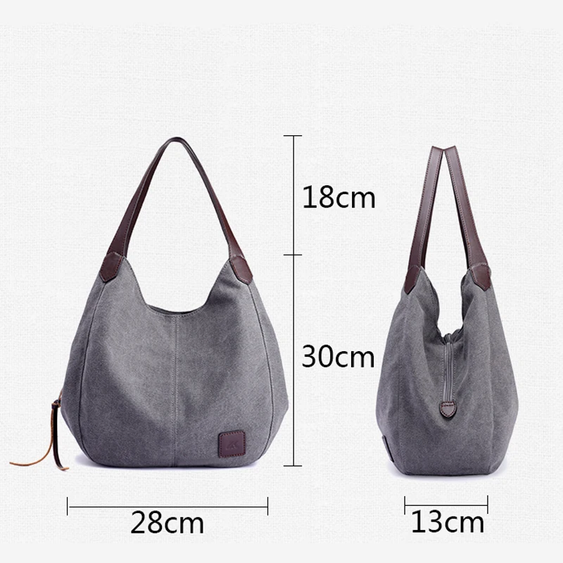 Kvky Brand Women S Canvas Handbags High Quality Female Hobos Kvky Brand Women S Canvas Handbags High