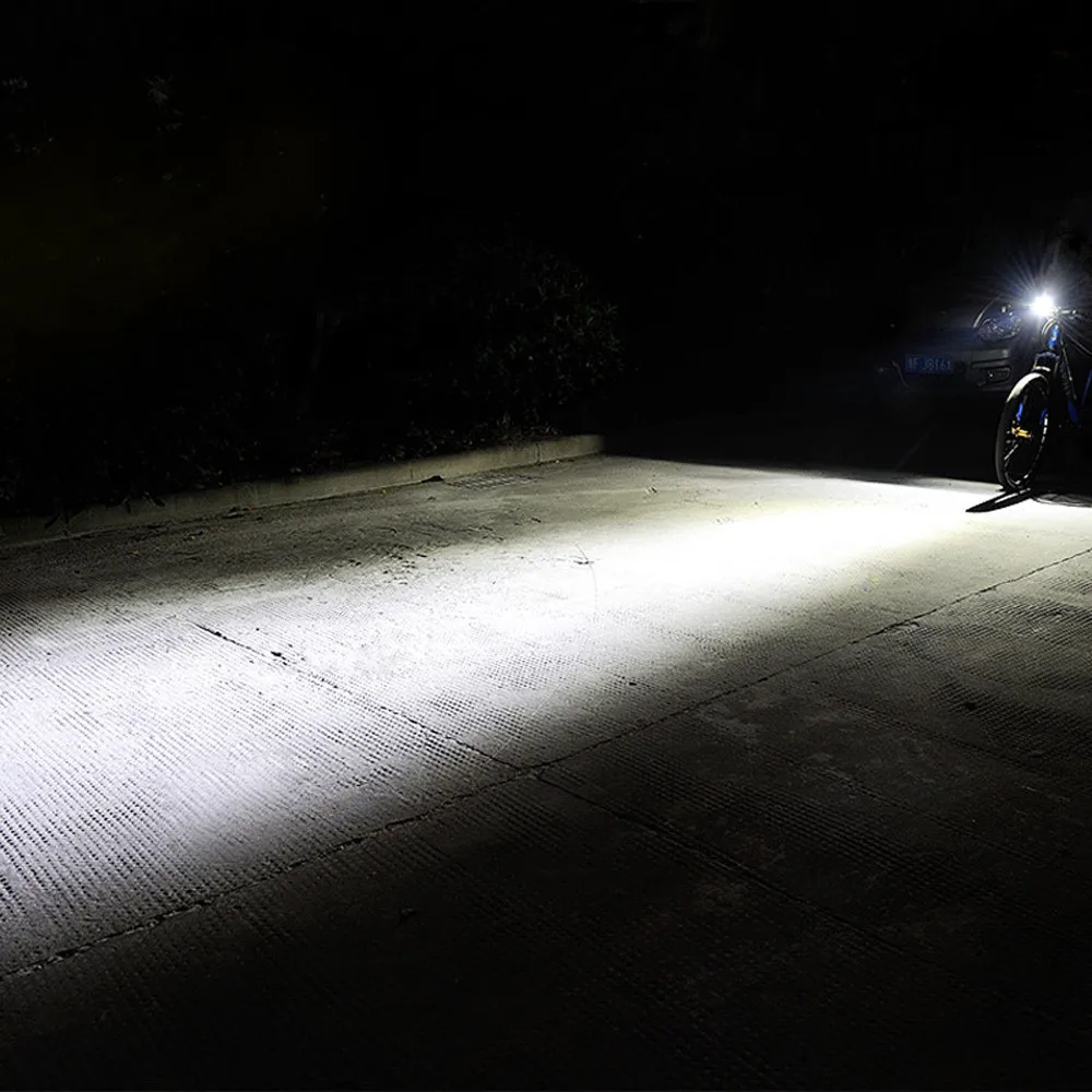 Excellent COB LED Bicycle Bike Light Front Rear Tail Helmet Flashlight Lamp 6 Modes flashlight Cycling Waterproof Torch Bike Headlight 3