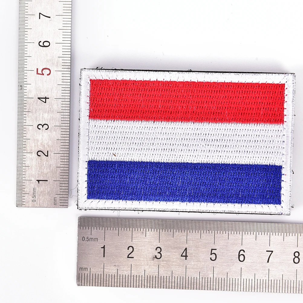 7,5 см x 5 см Тактический вышитый военный нашивка для одежды нашивки повязки на руку Голландский национальный флаг Нидерландов аппликация нашивки