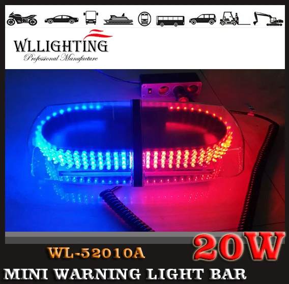 

free shipping High Intensity 240 led mini warning strobe light bar with amber color
