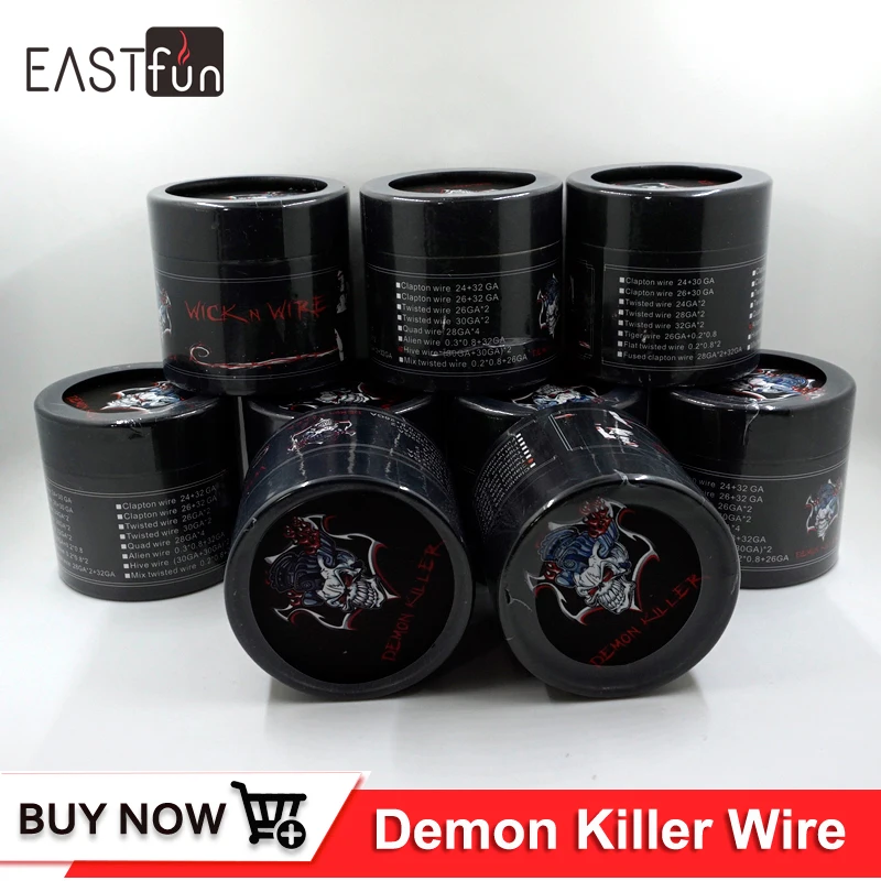 Спираль атомайзера DIY Demon Killer проволока Клэптон Тигр quad витой чужой fused clapton flat twisted