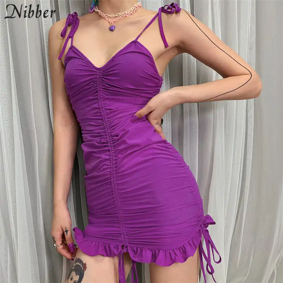 purple clubwear dresses